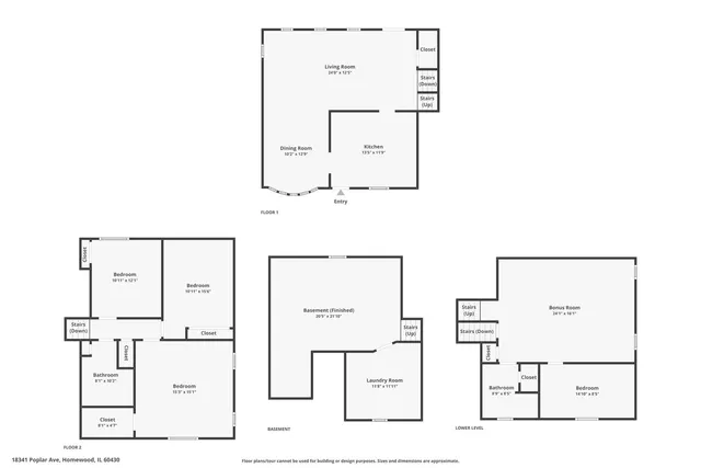 $329,900 | 18341 Poplar Avenue, Homewood, IL 60430