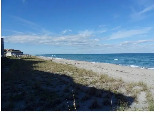 a view of an ocean beach