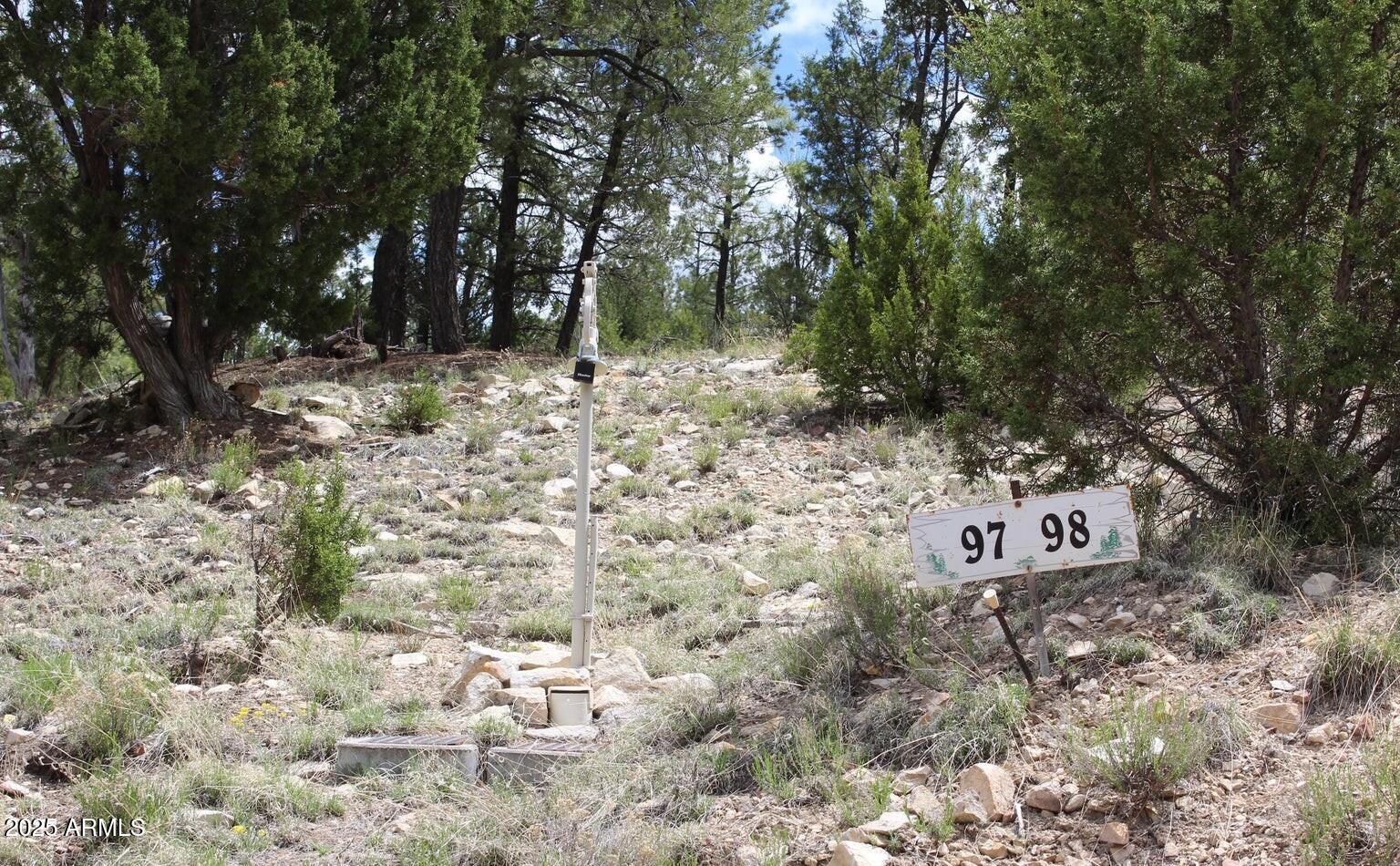 3339 Sawmill Ridge Loop, Unit 97 Heber, AZ 85928 - Photo 5 of 5 a sign that is sitting in the middle of forest