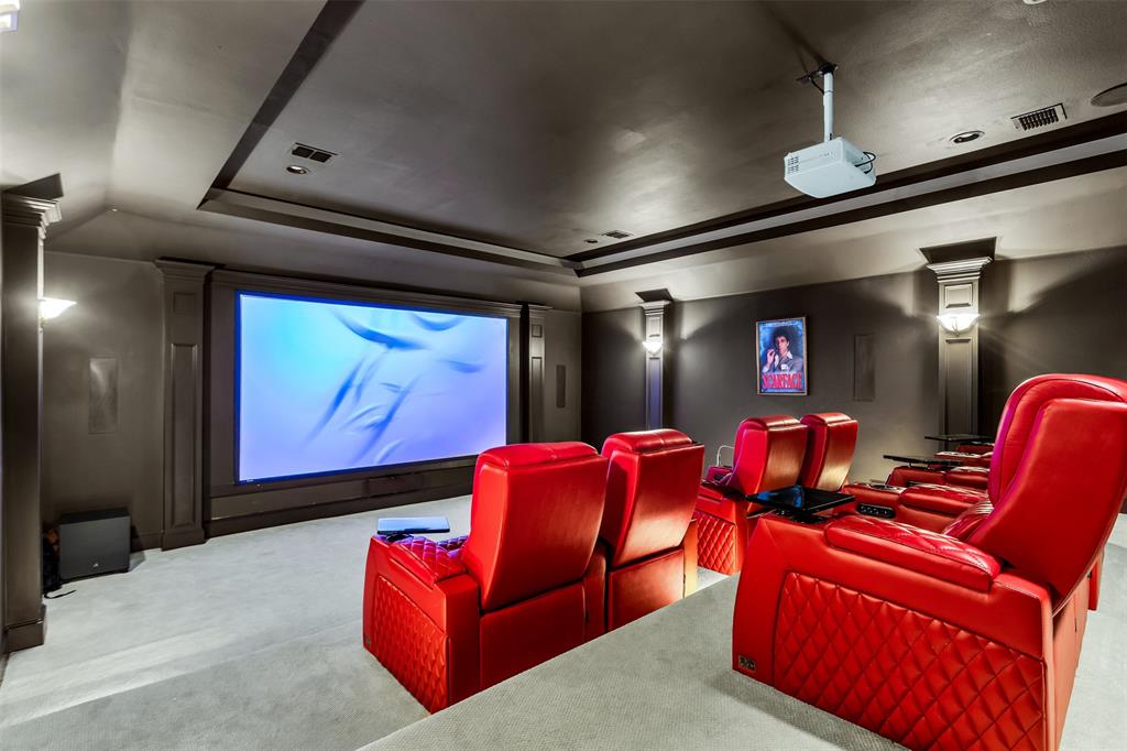 8600 Riviera Court Flower Mound, TX 75022 - Photo 20 of 40 a projector room with furniture