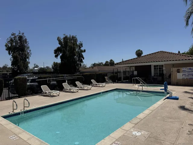 a front view of a building