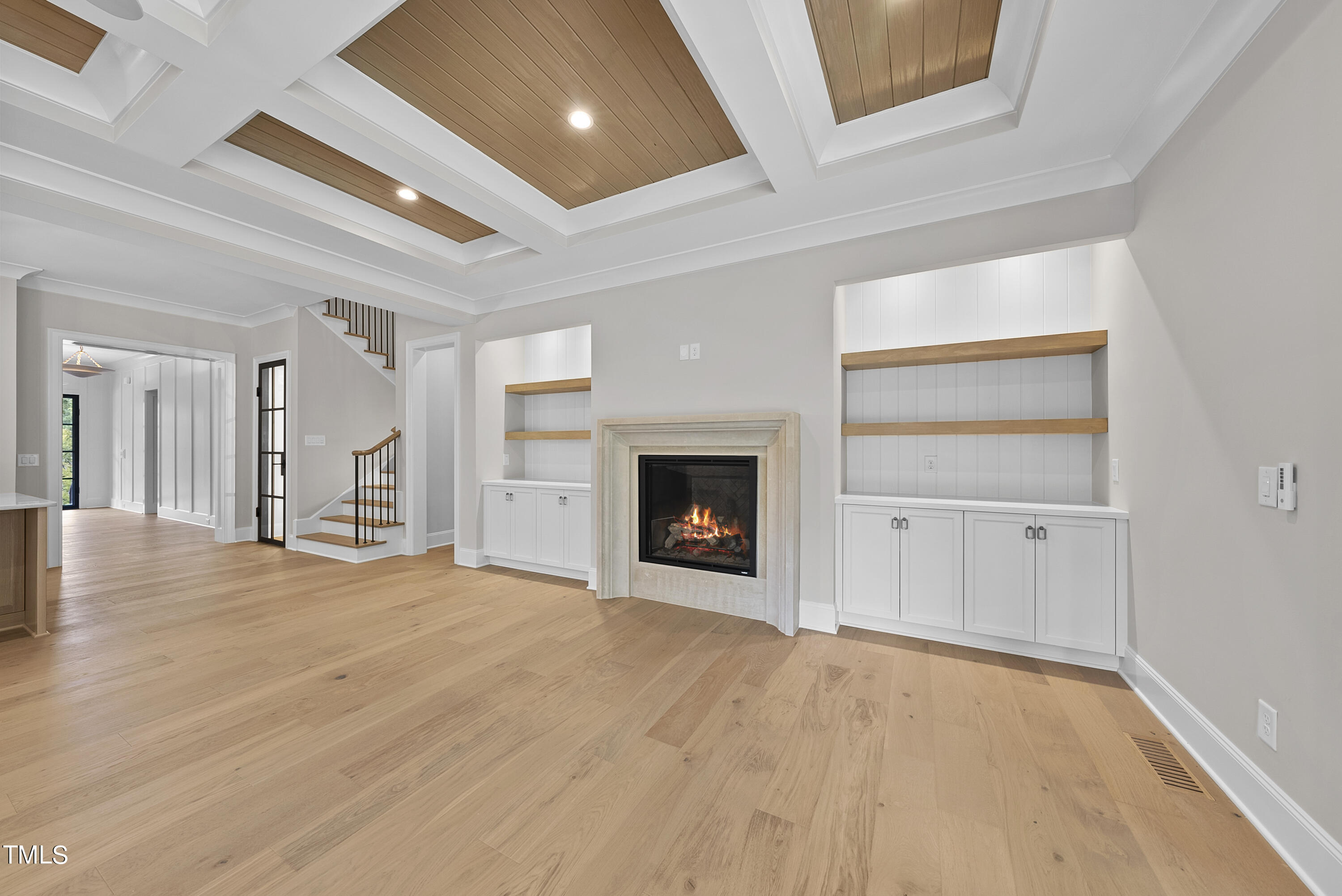 5824 Norwood Rdg Drive Raleigh, NC 27614 - Photo 27 of 65 a view of an empty room with a fireplace and a window