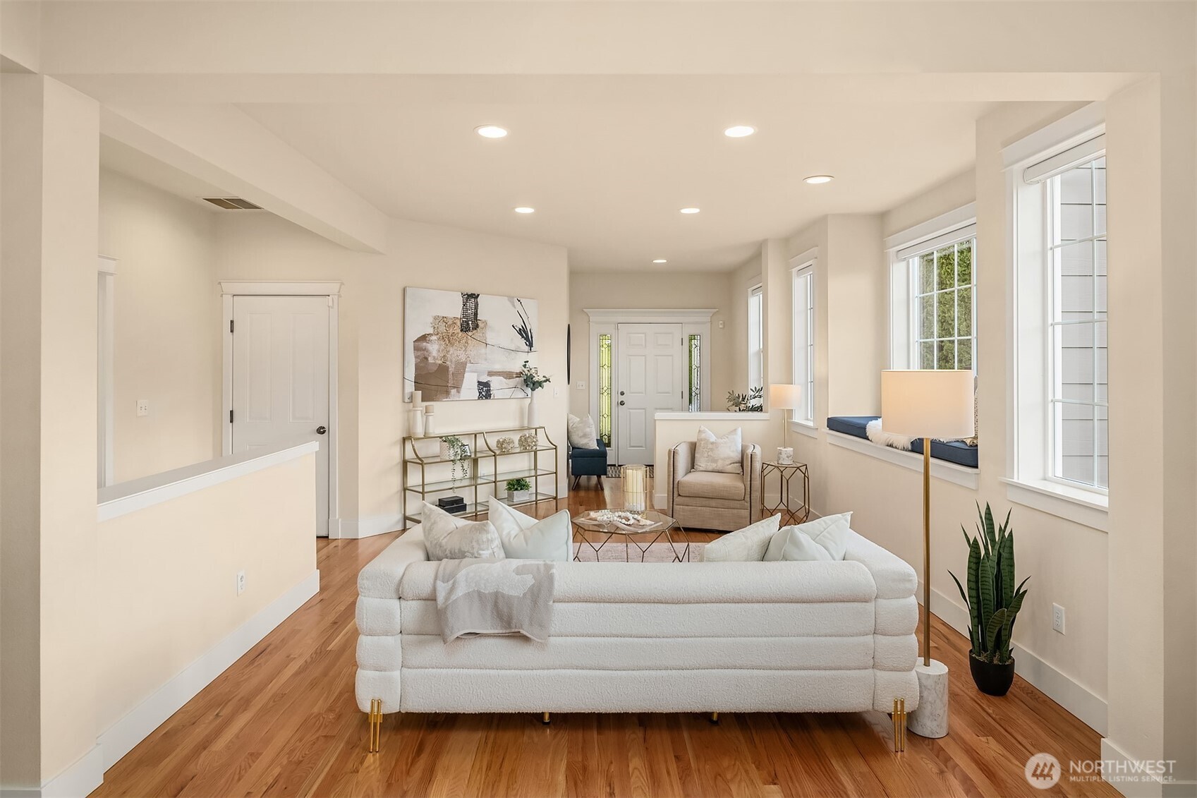 4106 167th Place Southeast Bothell, WA 98012 - Photo 12 of 35 a living room with furniture and a large window