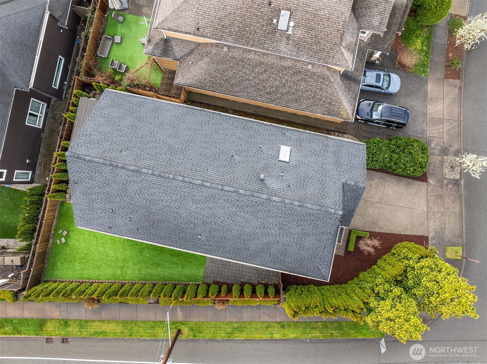 4106 167th Place Southeast Bothell, WA 98012 - Photo 35 of 35 an aerial view of a house with a yard