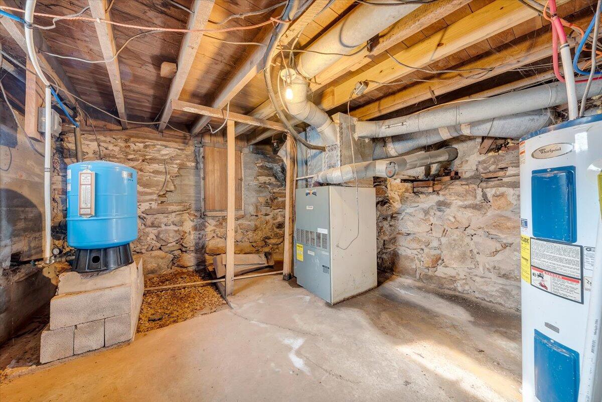 6702 Ferrum Mountain Road Callaway, VA 24067 - Photo 24 of 45 a view of a storage room with wooden walls