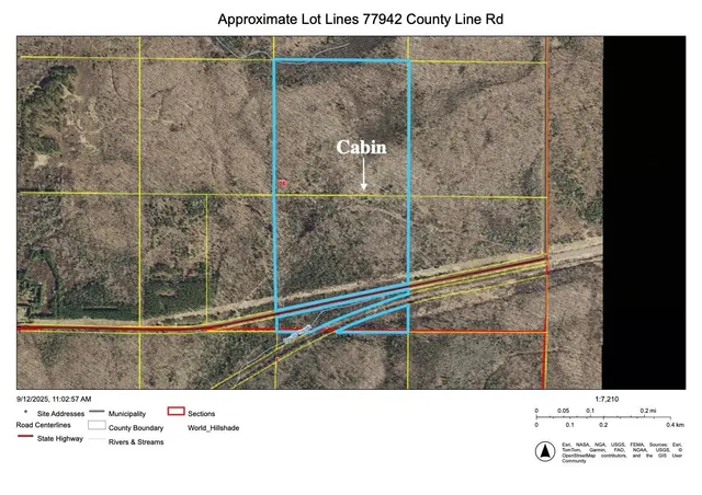 $249,900 | 77942 County Line Road, Mellen, WI 54546