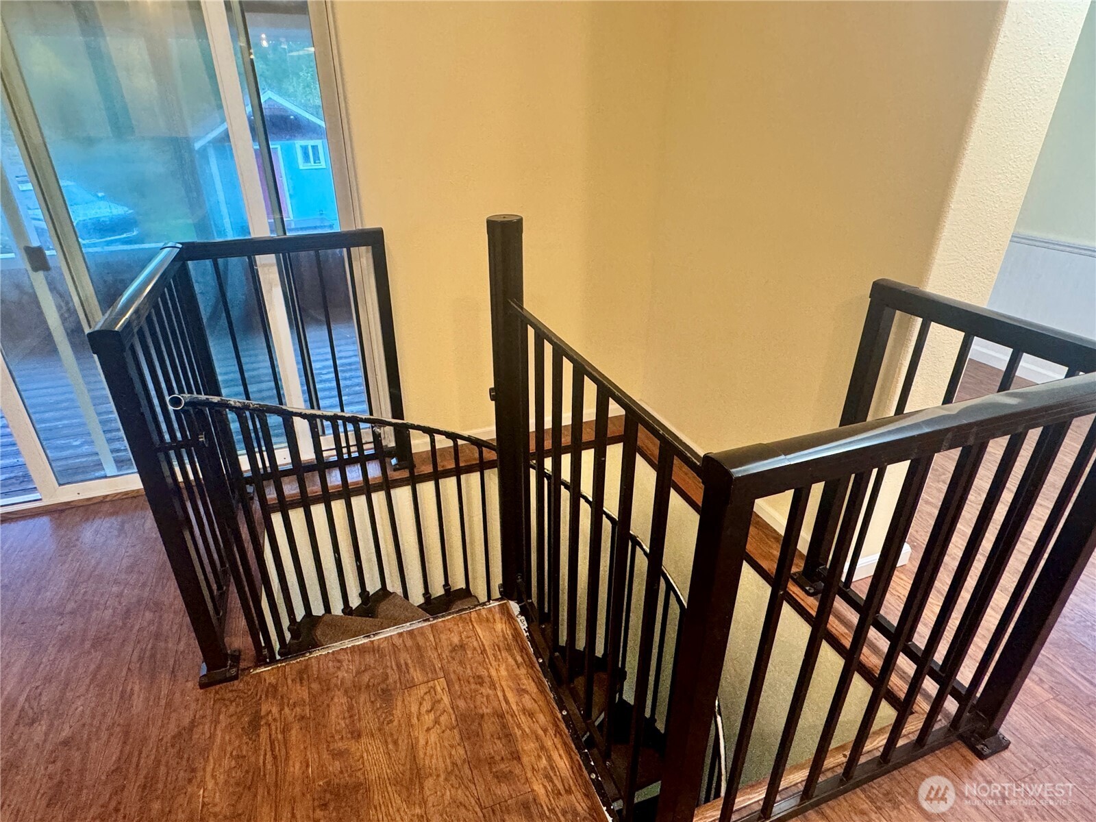 22305 Bald Hill Road Southeast Yelm, WA 98597 - Photo 18 of 39 a view of staircase with stainless steel appliances