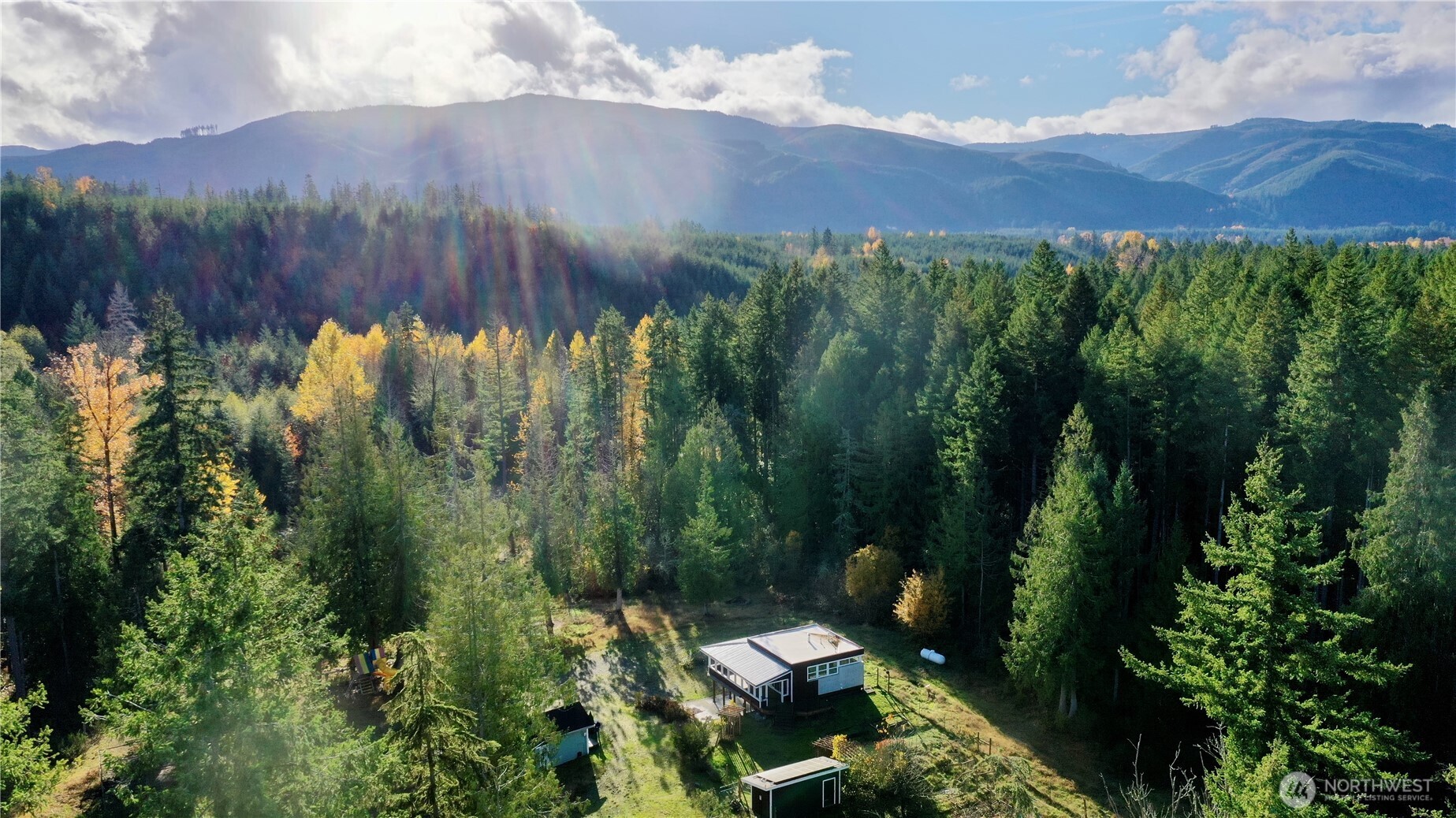 22305 Bald Hill Road Southeast Yelm, WA 98597 - Photo 36 of 39 a view of a backyard with a garden