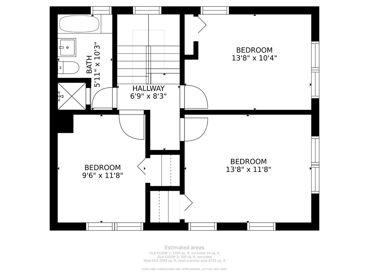 319 Buckingham Road West Palm Beach, FL 33405 - Photo 35 of 35 Floor Plan Second Level