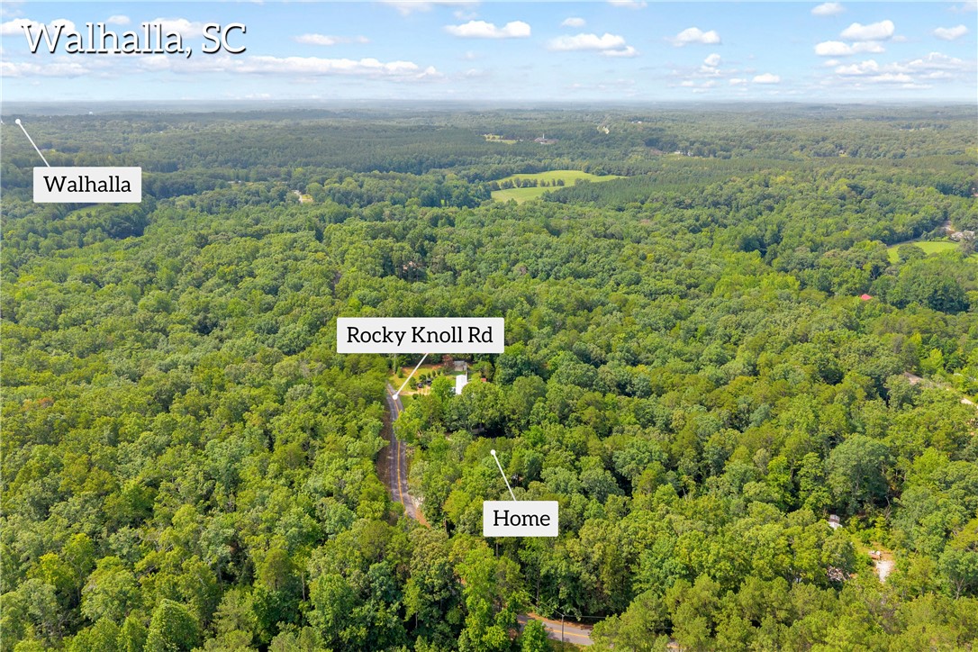 383 Rocky Knoll Road Walhalla, SC 29691 - Photo 4 of 50 Vast landscape surrounds this private Walhalla, SC, residence, offering secluded living on Rocky Knoll Road.