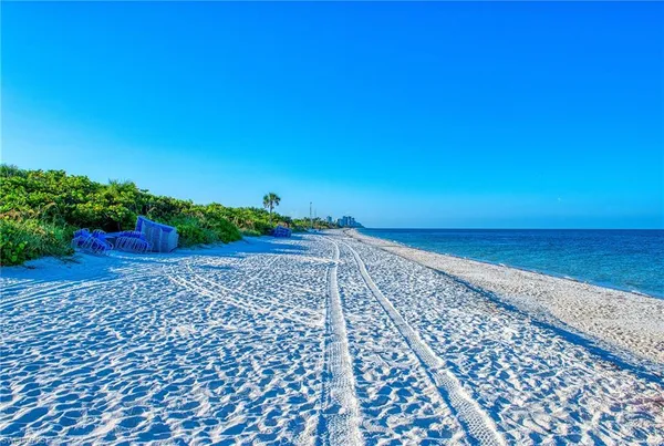 a view of an ocean beach
