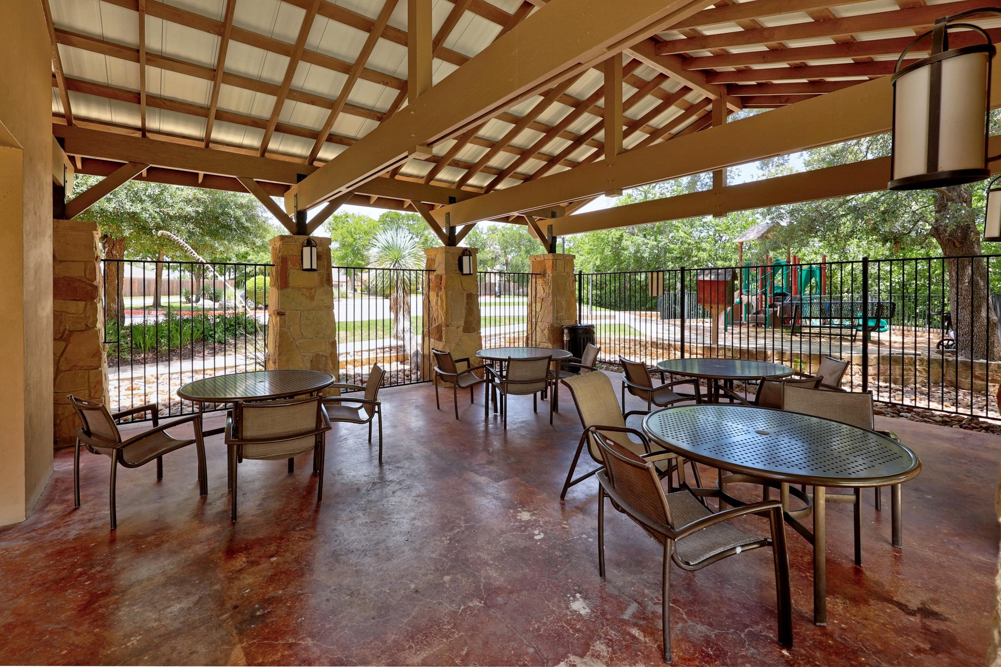 2114 Manada Trail Cedar Park, TX 78641 - Photo 28 of 36 a dining room with furniture wooden floor and a potted plant