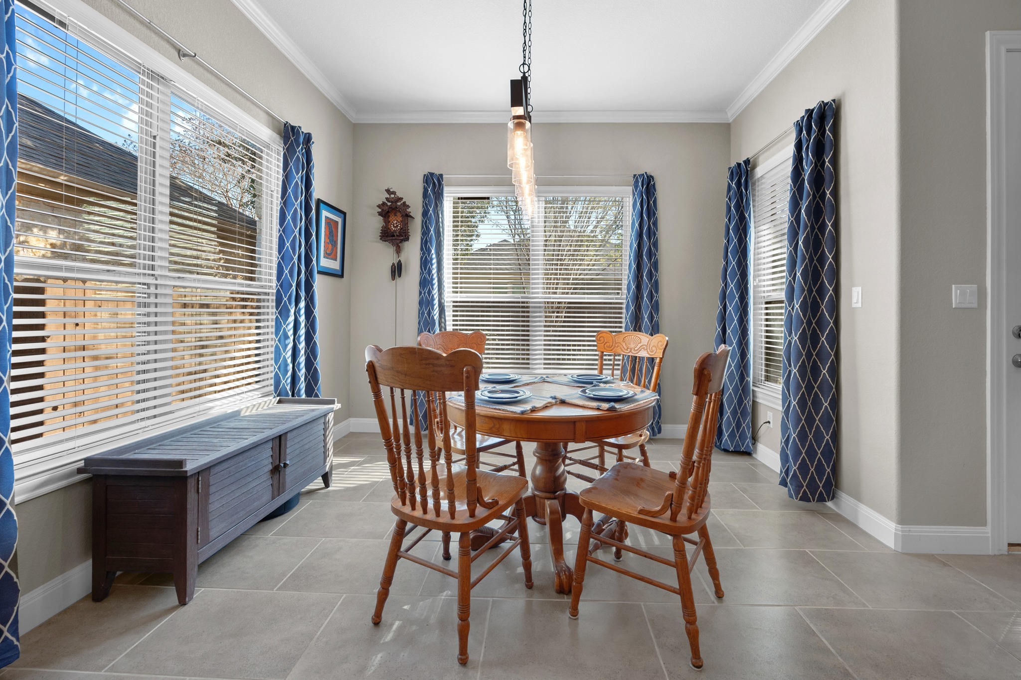 2114 Manada Trail Cedar Park, TX 78641 - Photo 35 of 36 a view of a dining room with furniture and windows