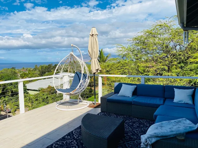 a view of a couches in patio of the house