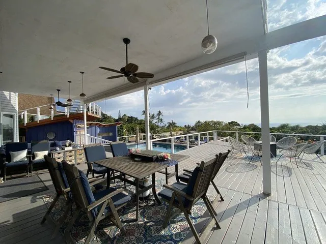 a view of a roof deck