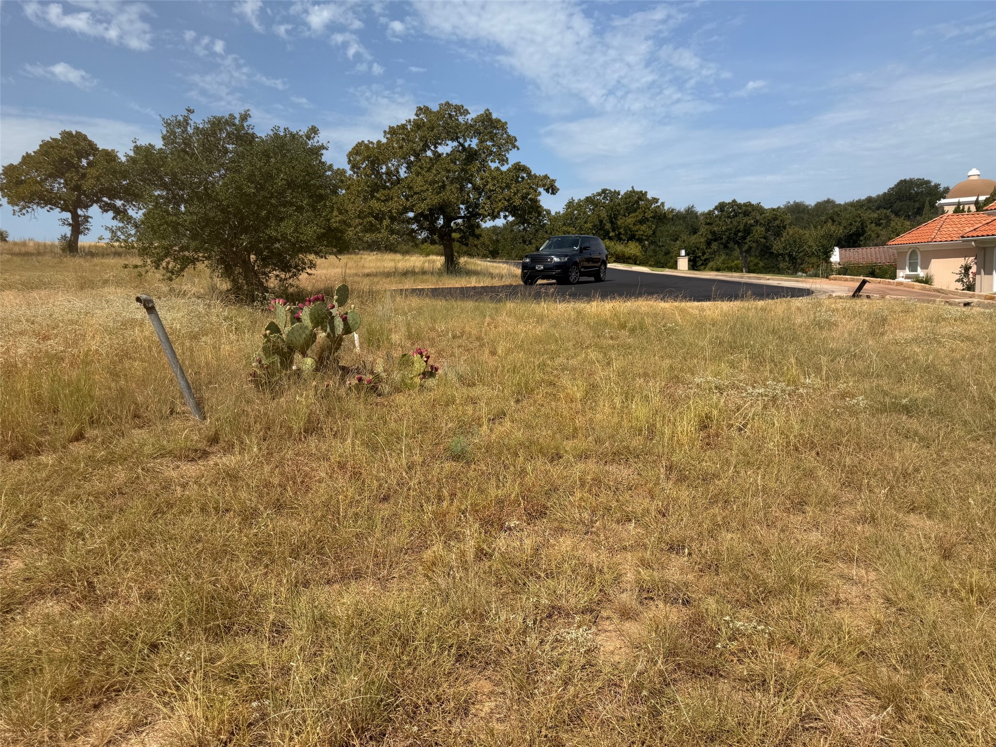 W5009 Up There Road Horseshoe Bay, TX 78657 - Photo 4 of 6 A spacious, buildable lot offers vast potential amidst mature trees and a distant structure.