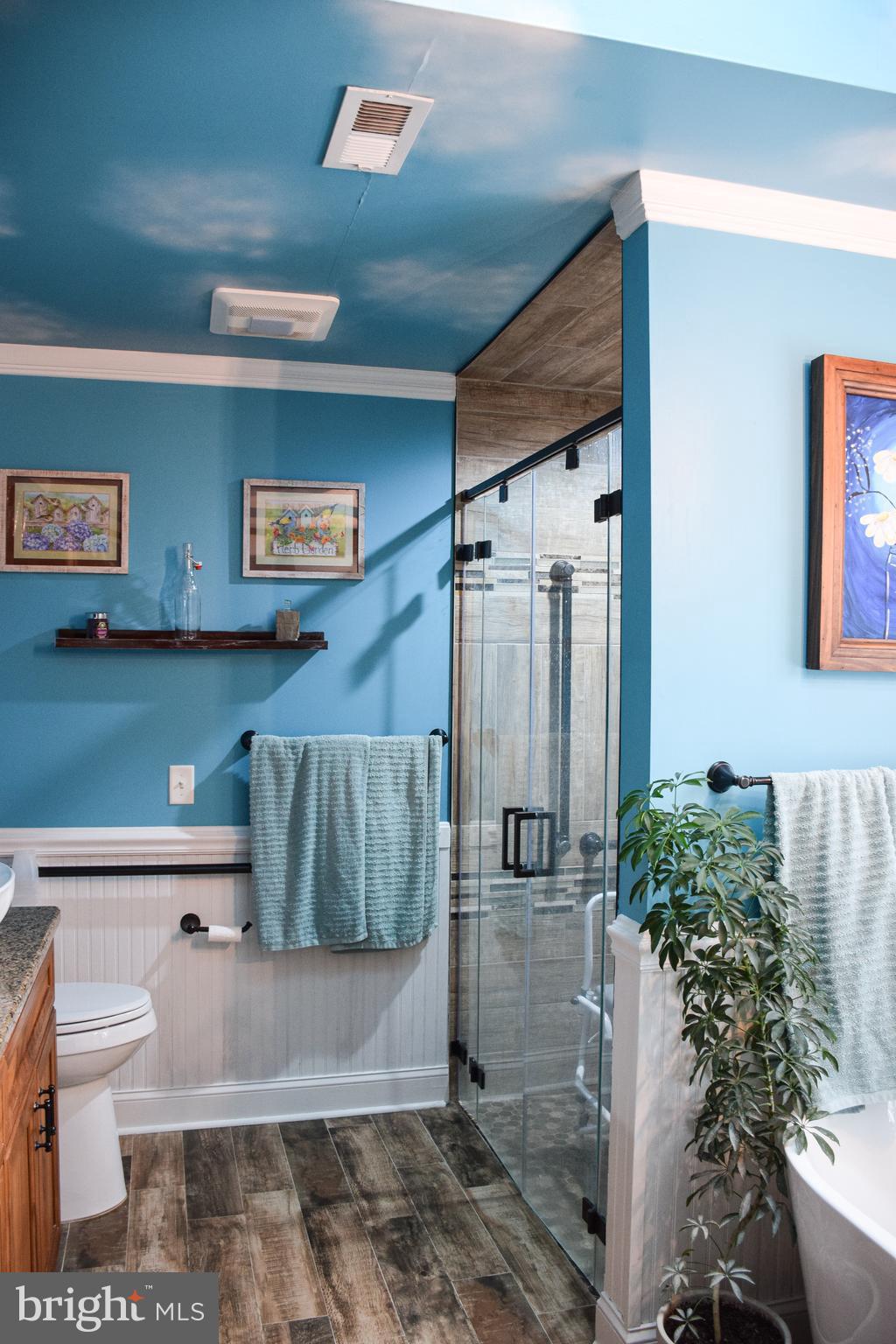 765 Gun Club Road Stephenson, VA 22656 - Photo 39 of 113 a bathroom with a toilet and a shower