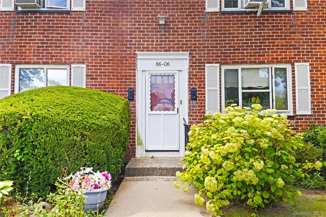 a front view of a house