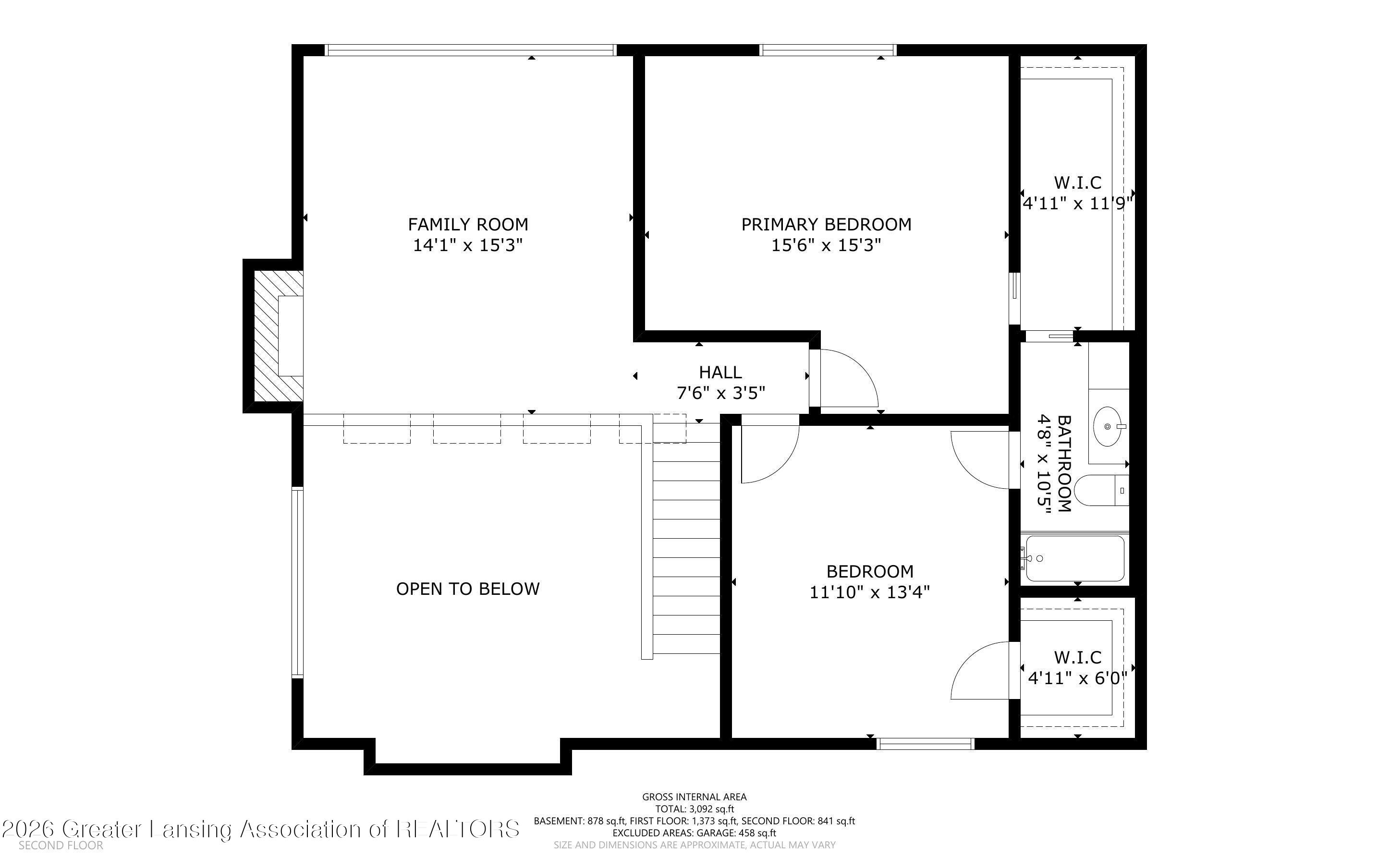 6464 Lounsbury Road Williamston, MI 48895 - Photo 90 of 92 First Floor Floorplan