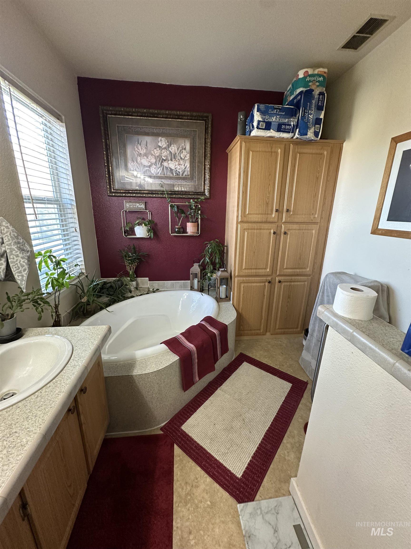 2859 Luke's Gulch Road Stites, ID 83552 - Photo 18 of 48 Full bath featuring vanity and a garden tub