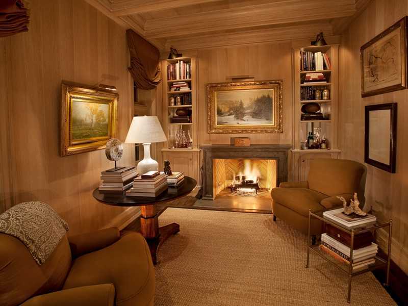 18 Rocky Point Road Rowayton, CT 06853 - Photo 7 of 24 a living room with furniture and a fireplace