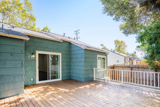 a view of a house with a balcony