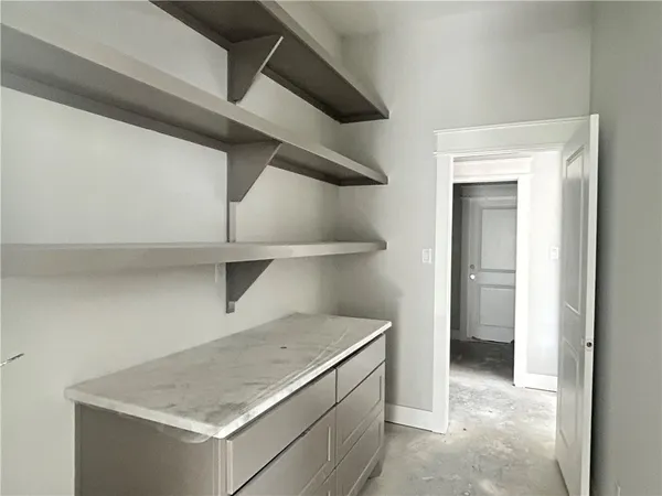 a view of storage and utility room