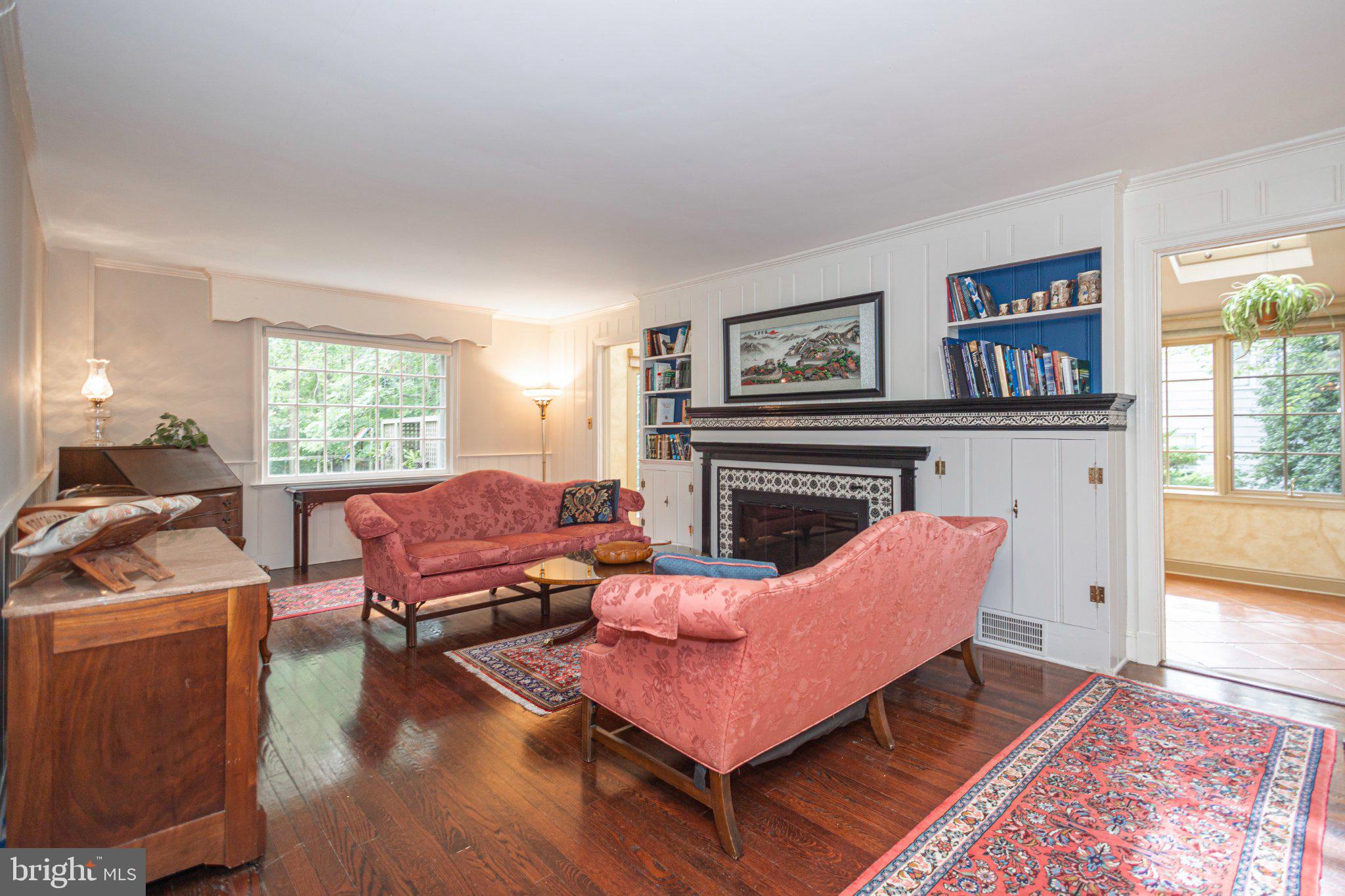 10 Effingham Road Yardley, PA 19067 - Photo 11 of 68 Large Living Room with Sunroom in Background