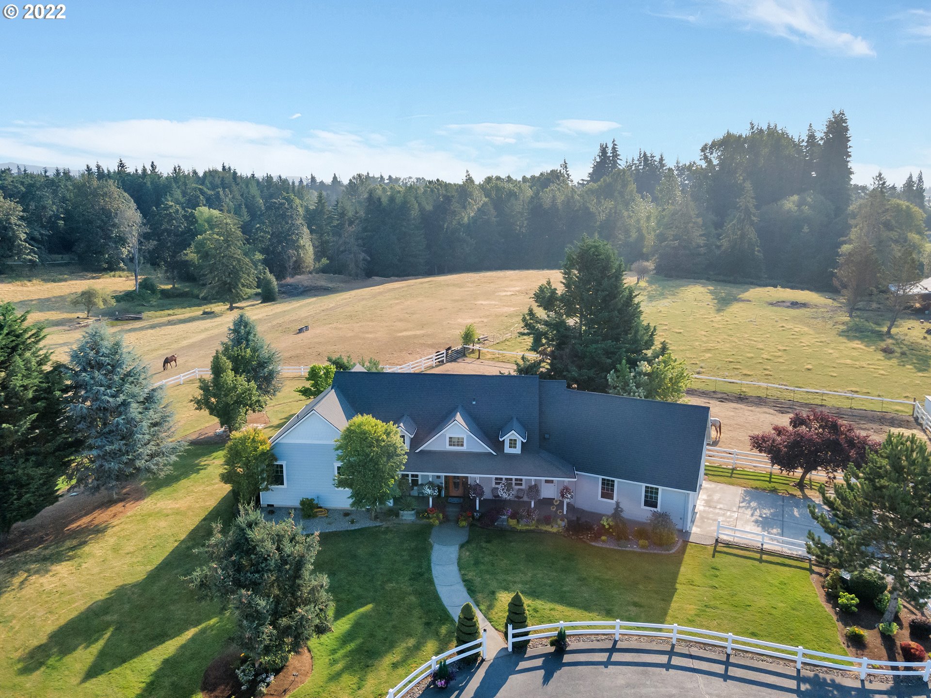 3000 Northwest 299th Street Ridgefield, WA 98642 - Photo 5 of 35 an aerial view of residential houses with outdoor space and swimming pool