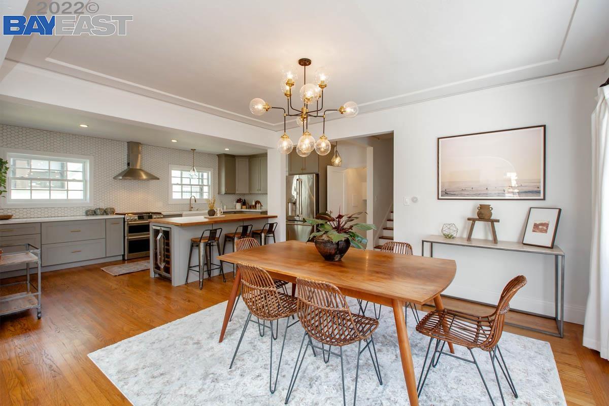 1642 Moreland Drive Alameda, CA 94501 - Photo 1 of 1 a view of a dining room with furniture and wooden floor