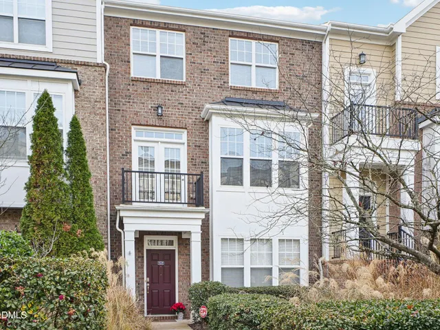 front view of a brick house