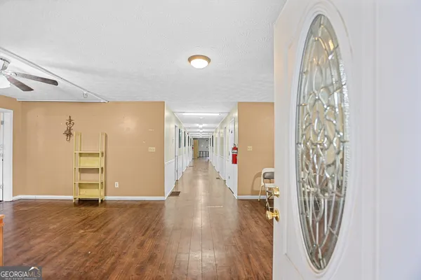wooden floor in an empty room