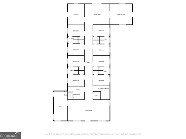 a picture of a small white building