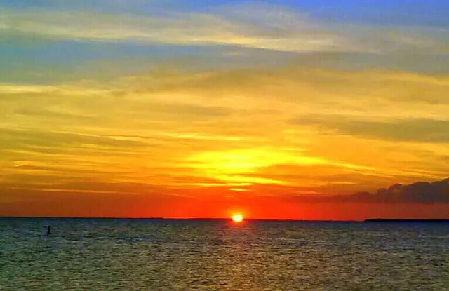 a view of an ocean from a beach