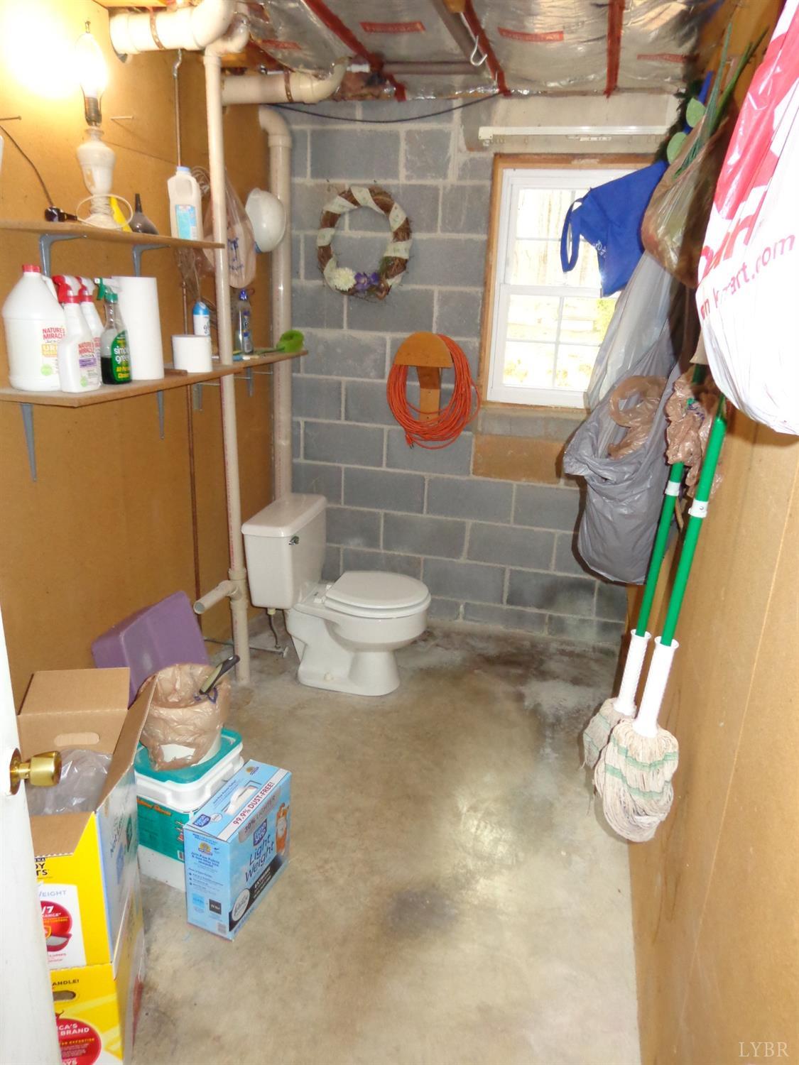 218 Otterview Road Forest, VA 24551 - Photo 56 of 63 Basement storage room with toilet
