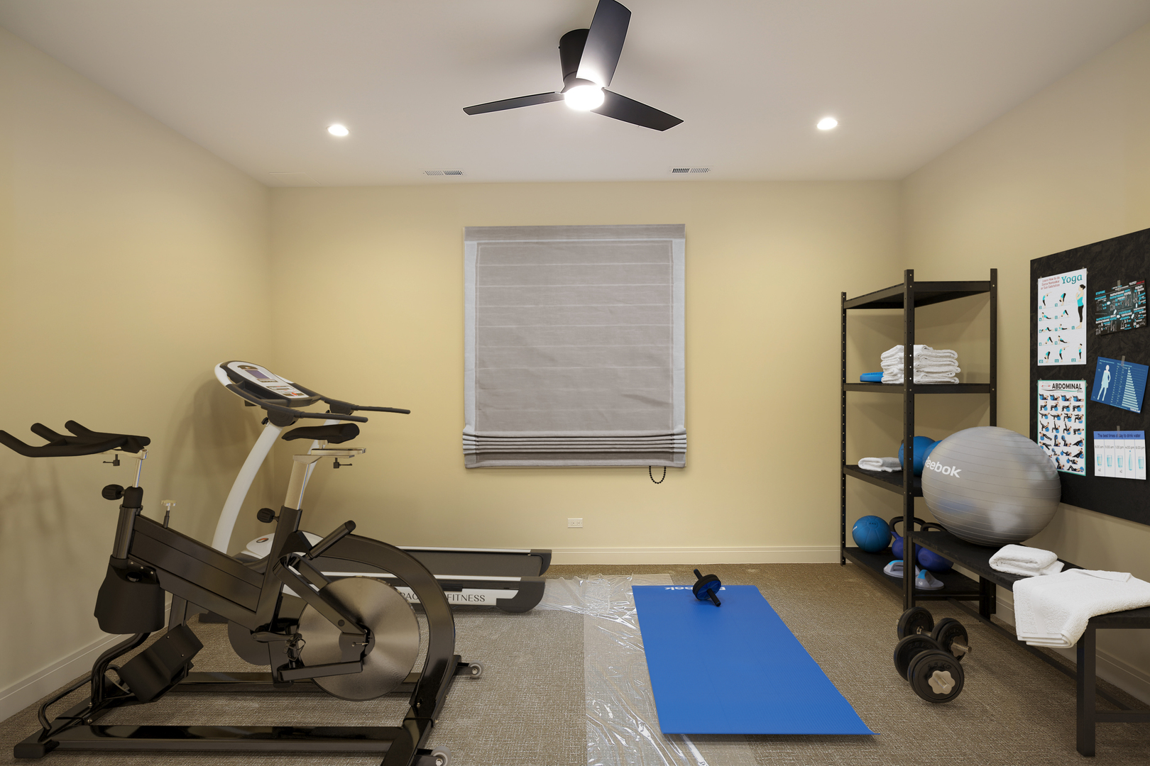 4032 Picardy Drive Northbrook, IL 60062 - Photo 30 of 38 a room with gym equipment and a window