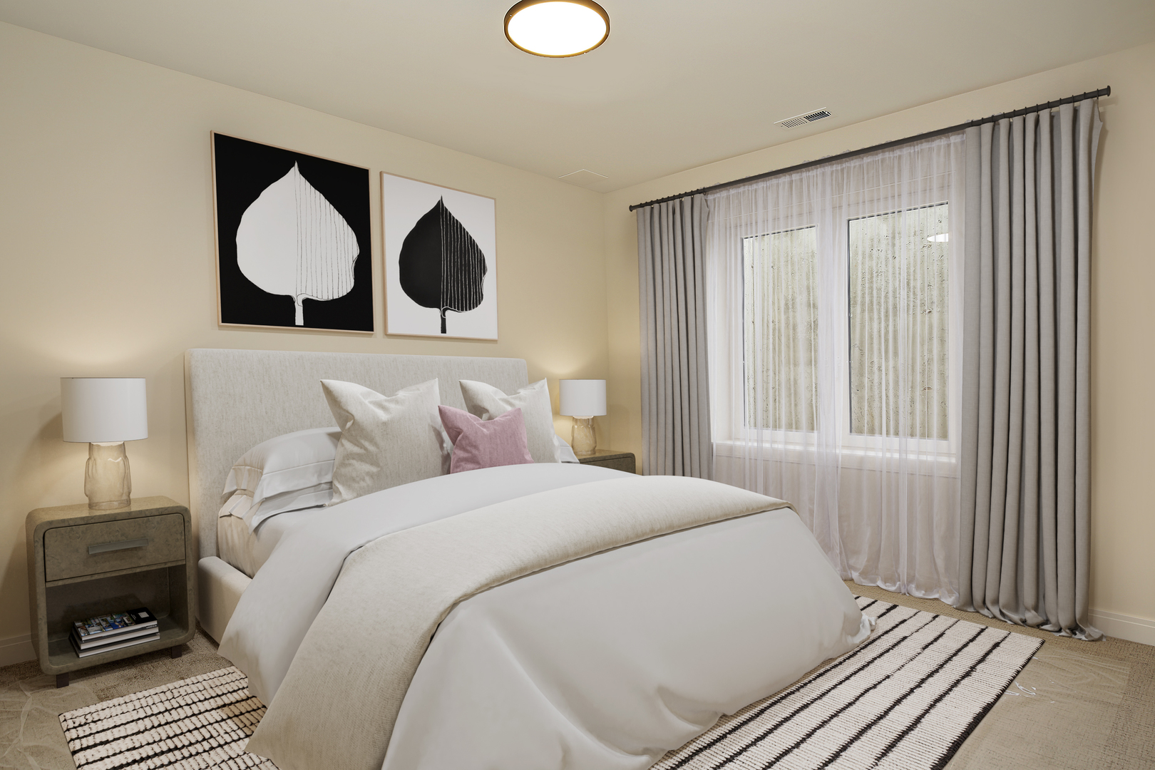 4032 Picardy Drive Northbrook, IL 60062 - Photo 32 of 38 a bedroom with a bed lamp and window