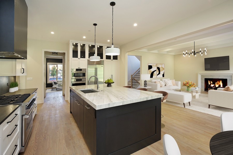 4032 Picardy Drive Northbrook, IL 60062 - Photo 5 of 38 a large kitchen with stainless steel appliances lots of counter space