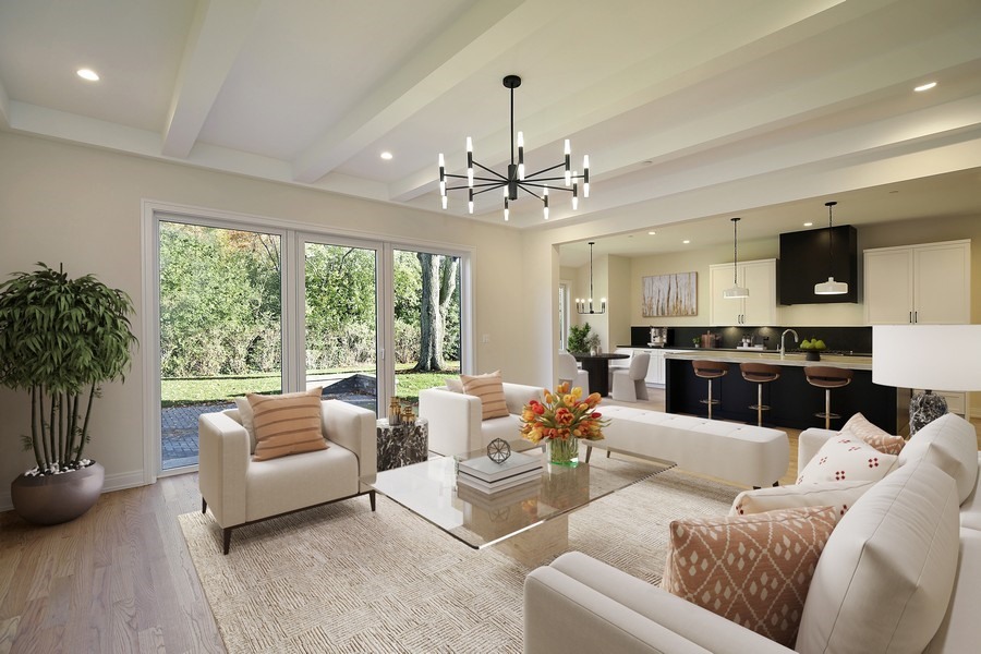 4032 Picardy Drive Northbrook, IL 60062 - Photo 7 of 38 a living room with furniture and a large window