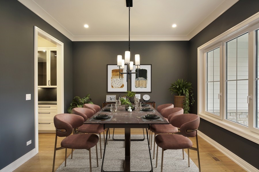 4032 Picardy Drive Northbrook, IL 60062 - Photo 9 of 38 a view of a dining room with furniture window and outside view
