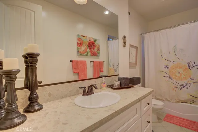 a view of a lake with a mountain in the background