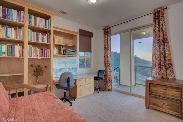 a front view of a house with entertaining space