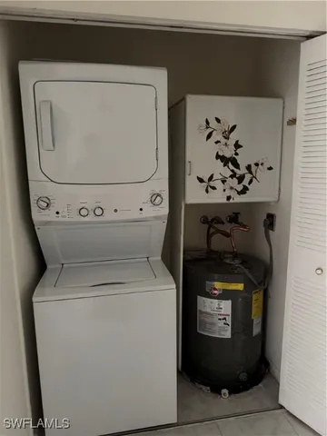 a view of a room with a large window