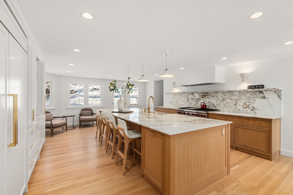 141 Hampshire Road Wellesley, MA 02481 - Photo 3 of 33 a kitchen with lots of counter top space and living room