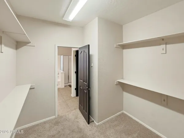 a view of closet area