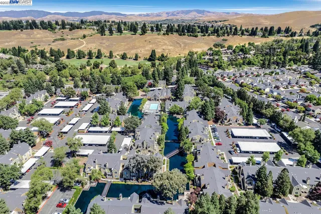 an aerial view of residential house with outdoor space