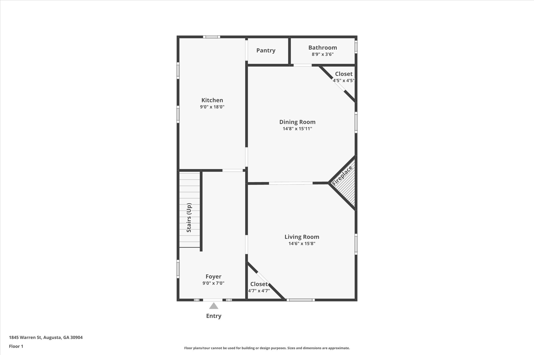 1845 Warren Street Augusta, GA 30904 - Photo 33 of 34 Downstairs