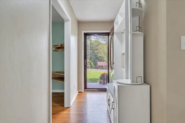 a view of front door and porch