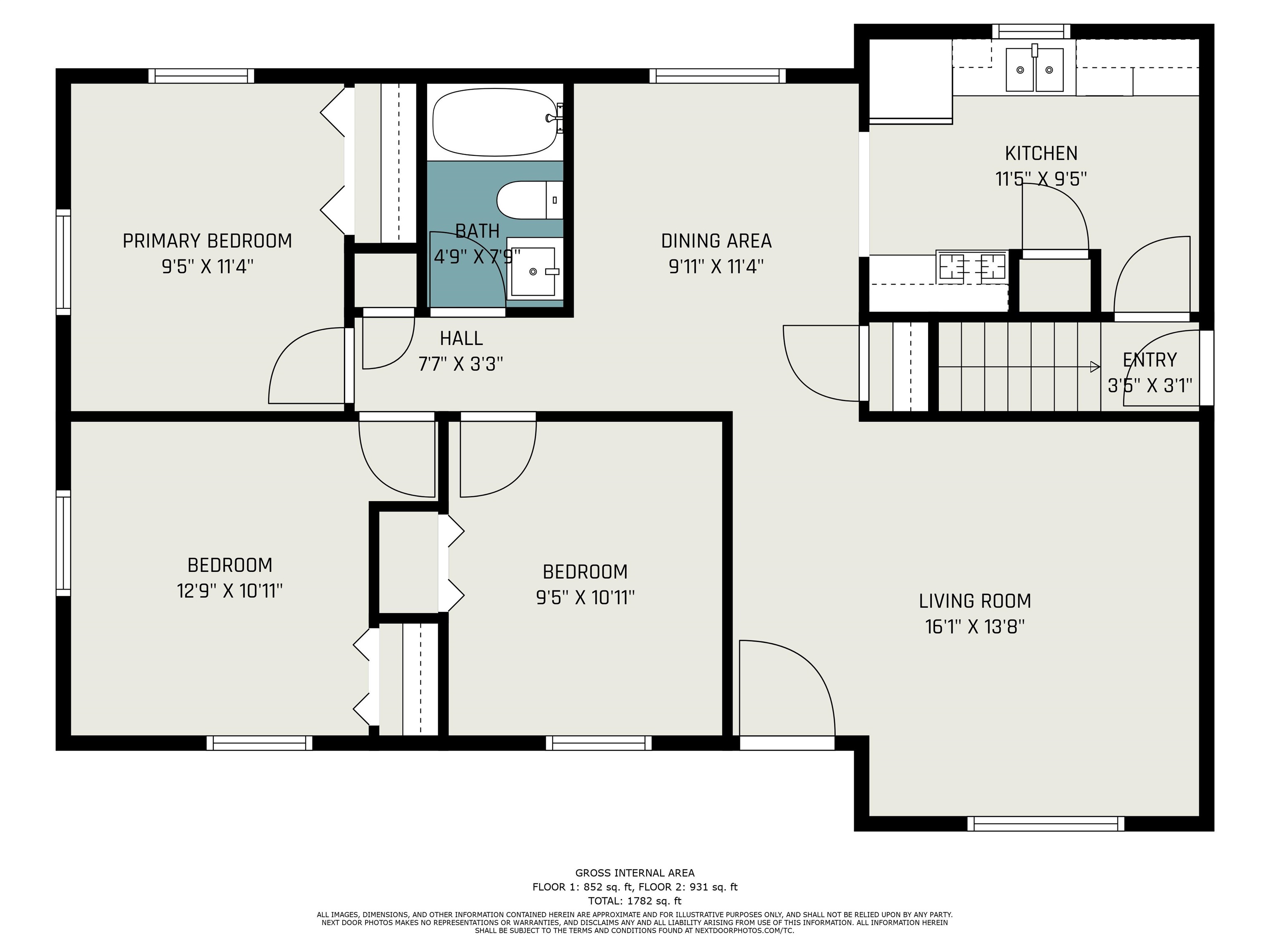 3389 Ridgecliffe Drive Flint, MI 48532 - Photo 15 of 16 Entry level layout