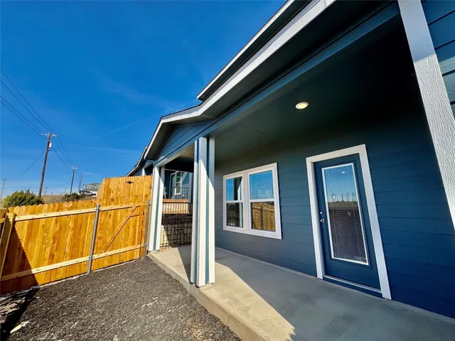 a backyard of a house